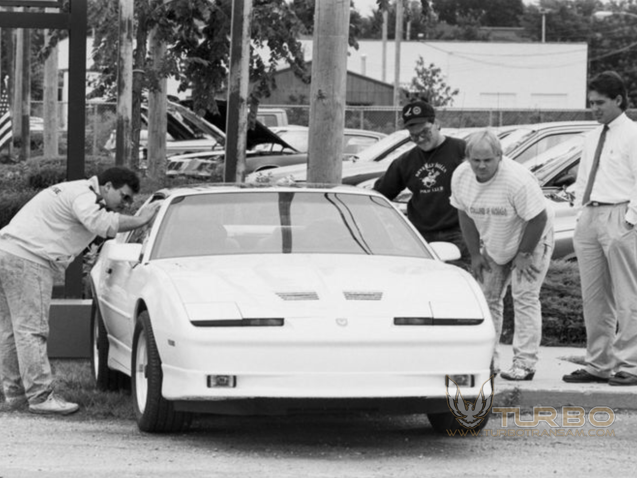 1989 Turbo Trans Am at Sawyers Pontiac dealership, Lansing, Michigan